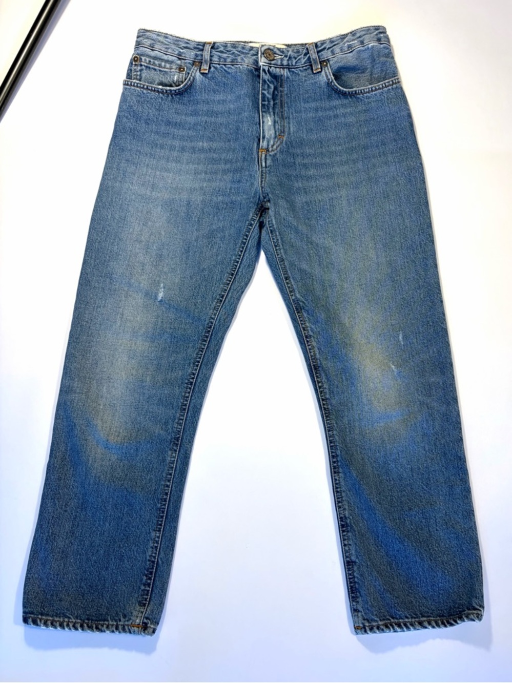 Acne Studios Straight-Leg Blue Denim Jeans - Picture 3 of 7